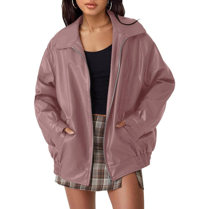 Delaney | Effortless And Cool Oversized Leather Jacket