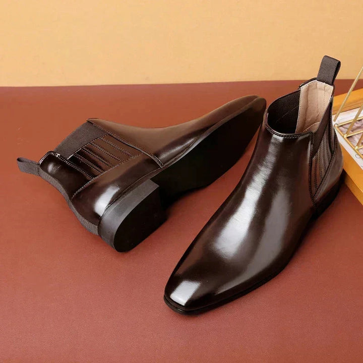 Cataleya | Sleek Pointed-Toe Chelsea Ankle Boots