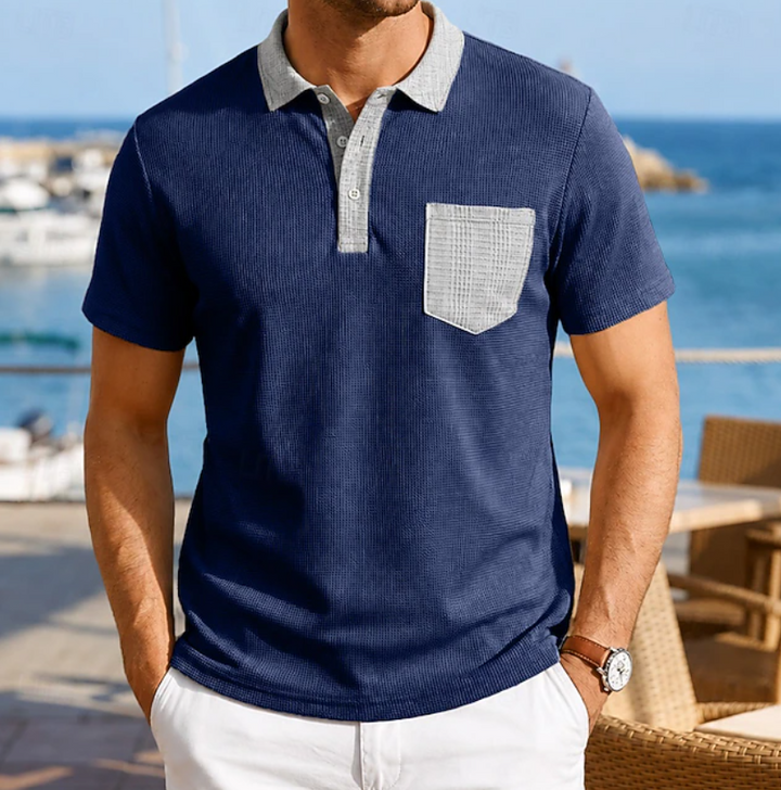 Alexander | Refined Contrast Pocket Polo Shirt