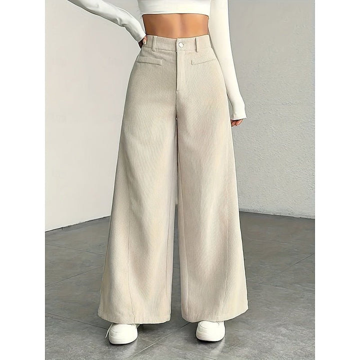 Adalyn | Elegant High-Waist Wide-Leg Trousers