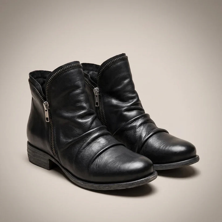 Aliza | Timeless Style Leather Ankle Boots