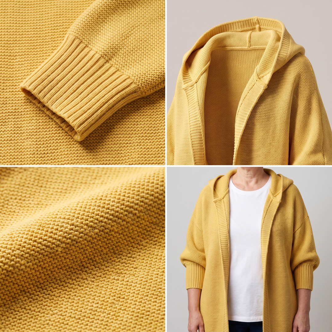 Adeline | Oversized Drape Loose Knit Cardigan