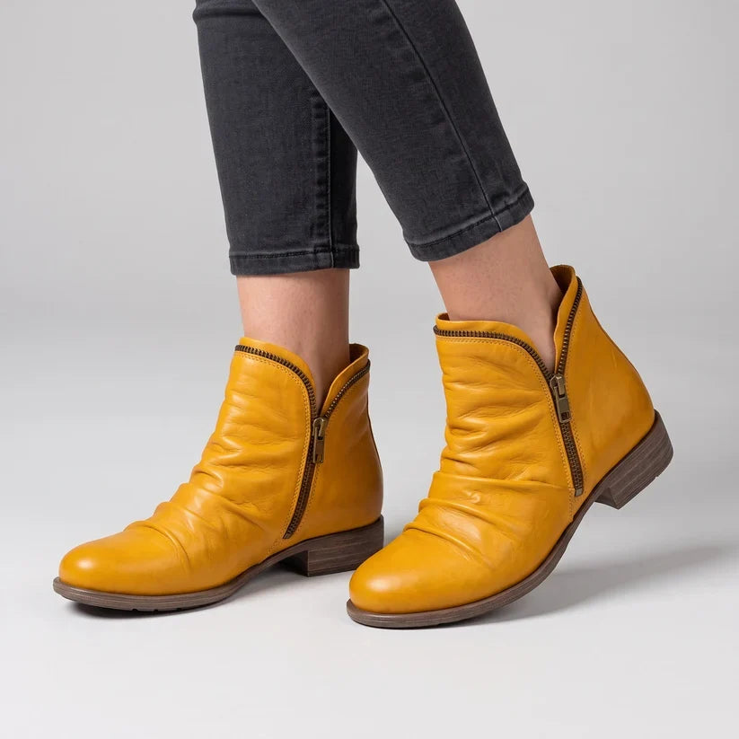 Aliza | Timeless Style Leather Ankle Boots