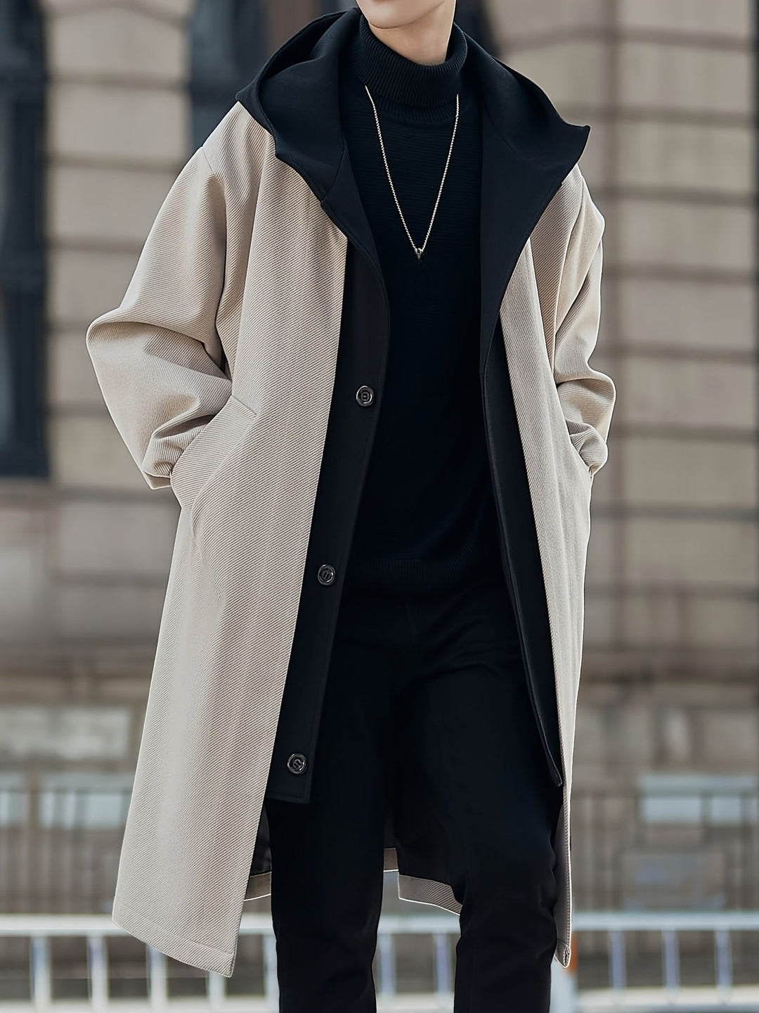 Hudson | Refined Hooded Longline Trenchcoat