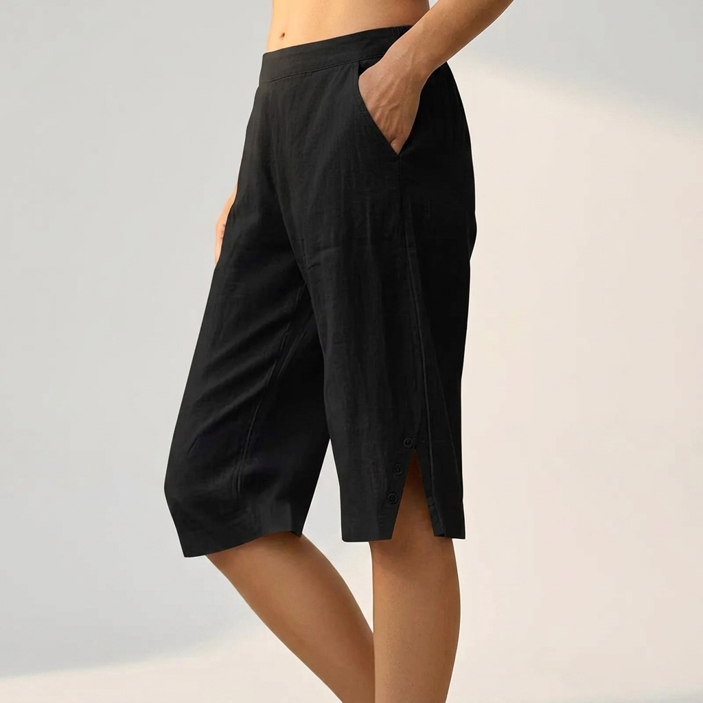 Harlow | Effortless Comfort Relaxed Knee Shorts