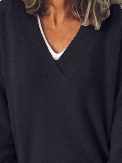 Jeanette | Women's Elegant Oversize V Neck Jumper