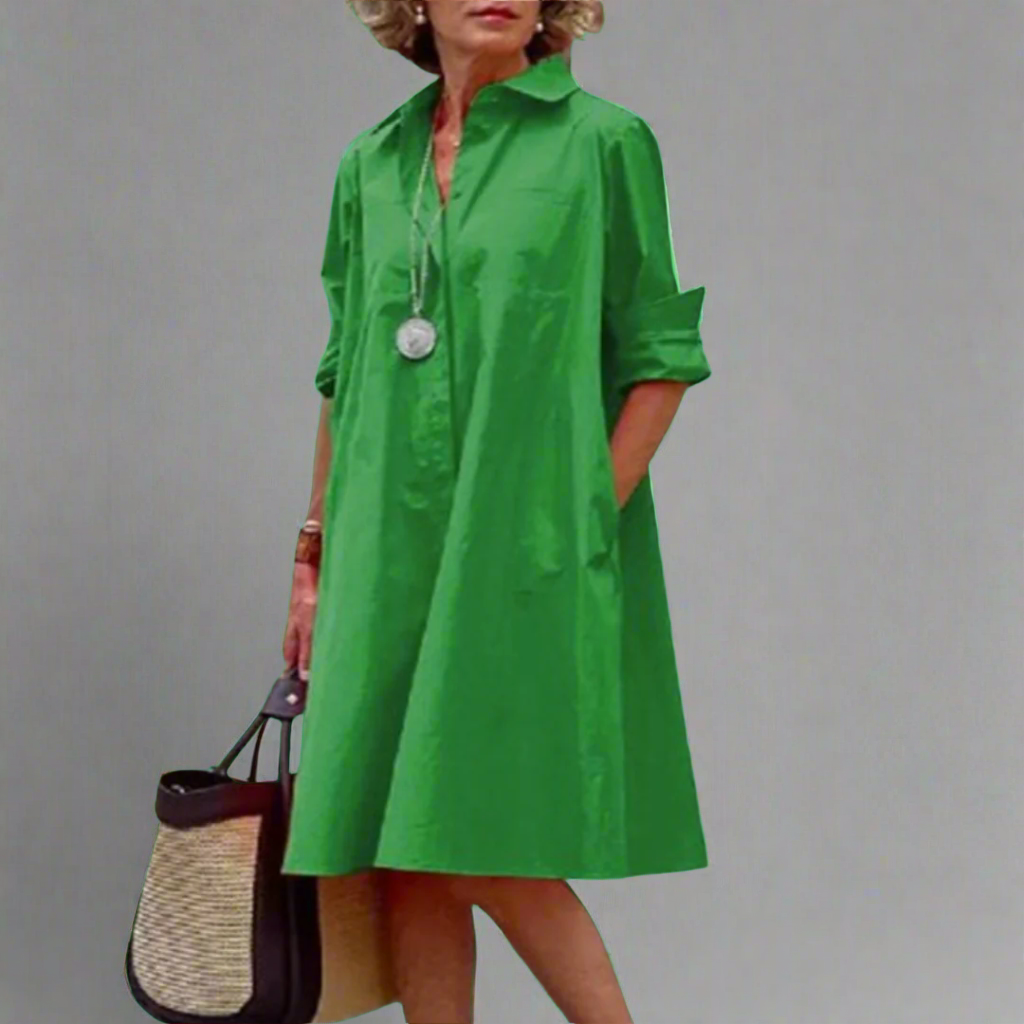RENITHA – ELEGANT MIDI DRESS WITH TIMELESS CHARM