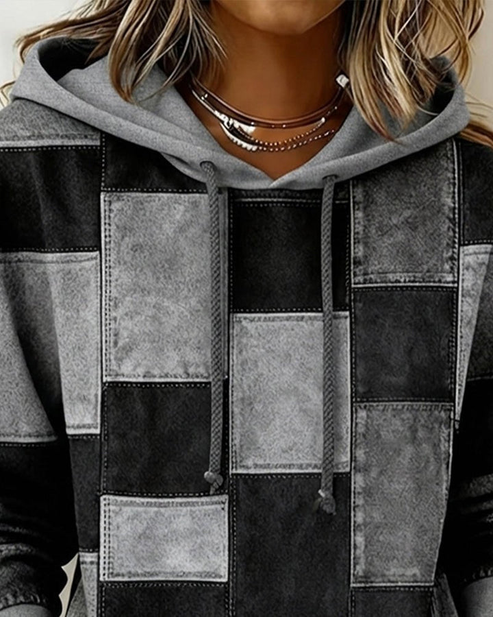 Lydia | Cozy And Artistic Patchwork Hoodie