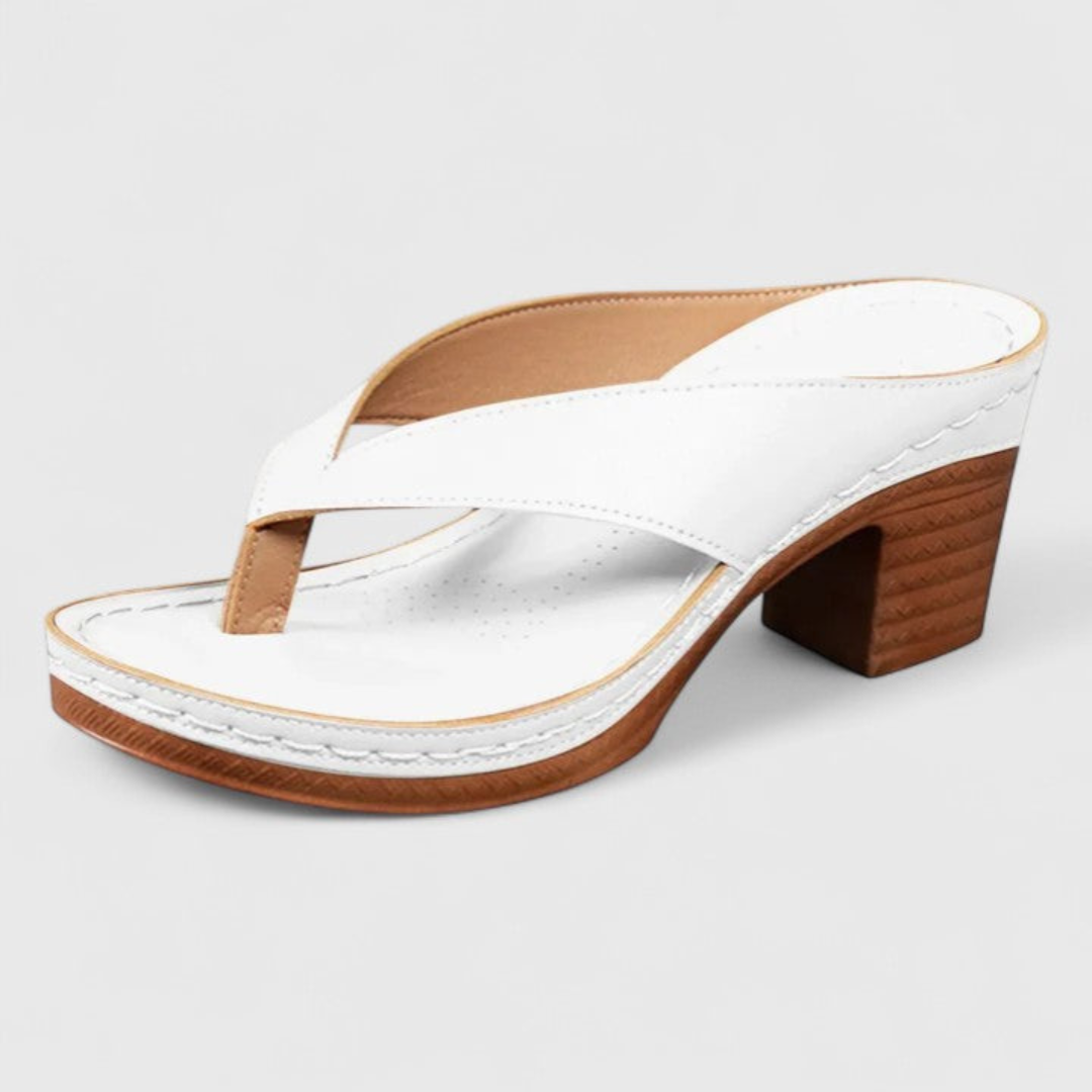 Julie | Chunky Heel Toe-Post Orthopedic Sandals