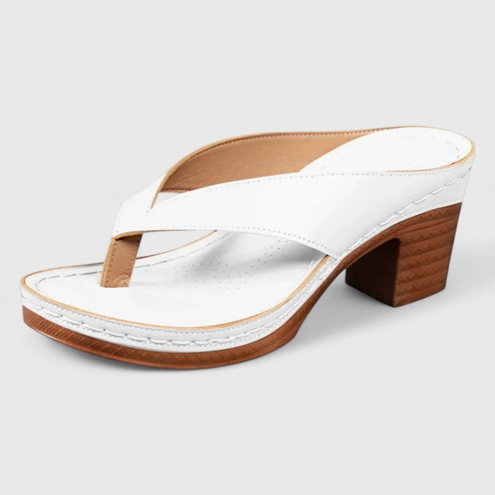 Julie | Chunky Heel Toe-Post Orthopedic Sandals