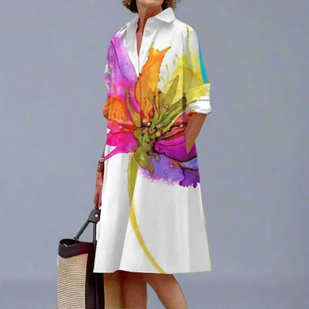 ROSANETH – LUXE MIDI DRESS FOR EFFORTLESS SUMMER COMFORT