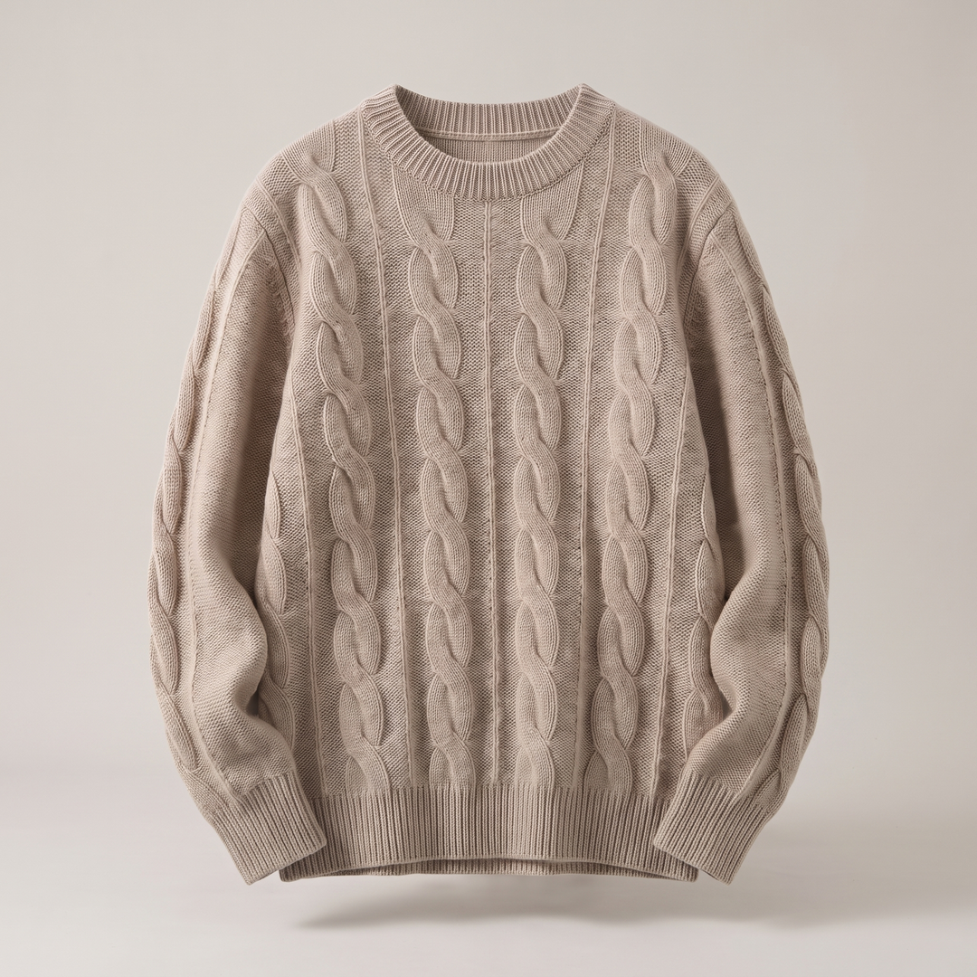 Eloise | Comfortable Cable Style Knit Sweater