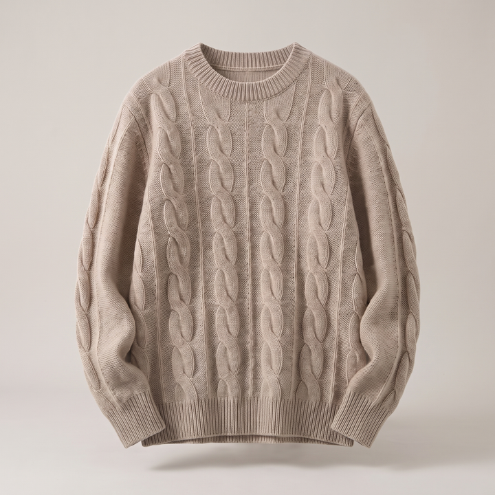 Eloise | Comfortable Cable Style Knit Sweater