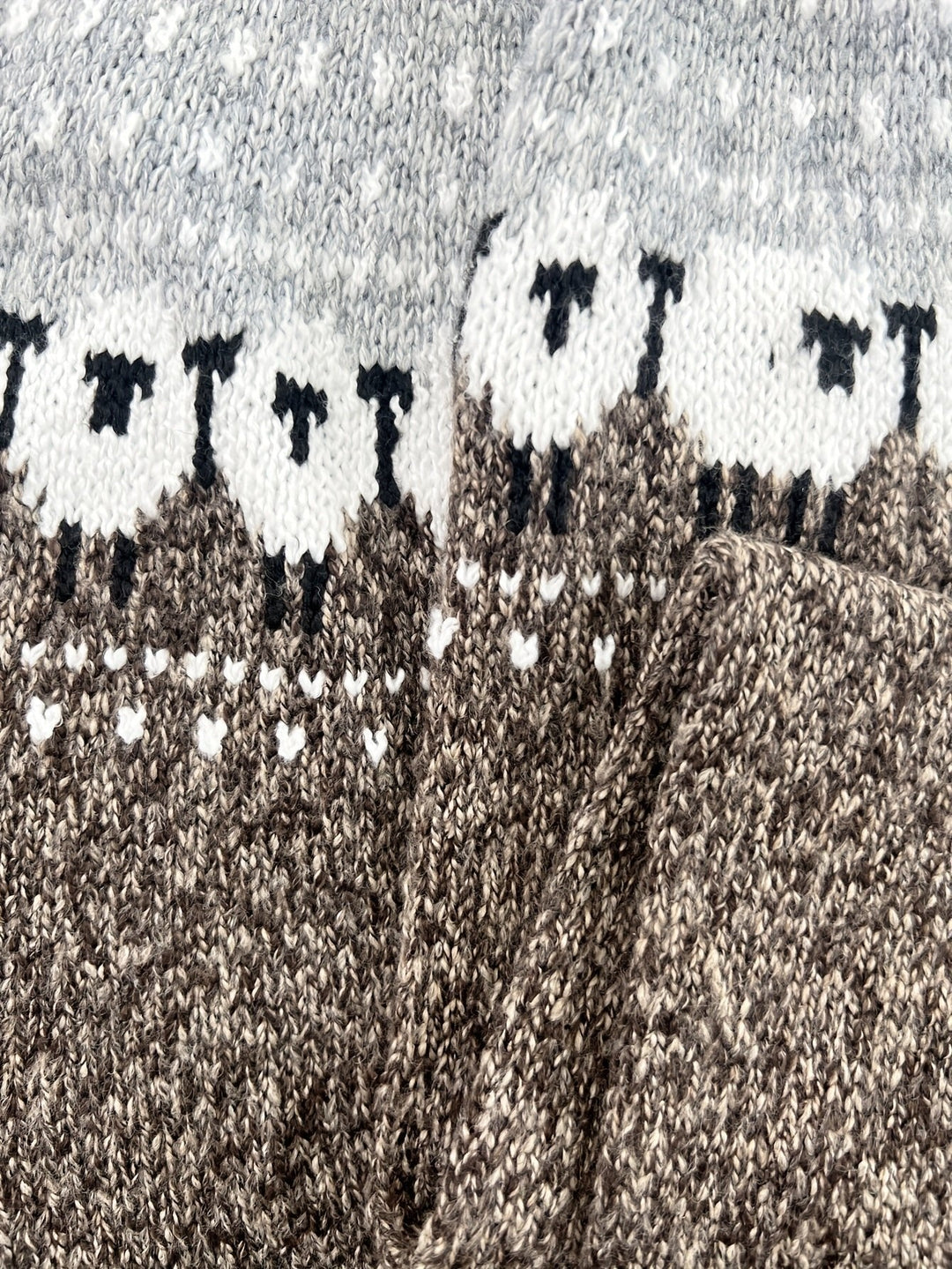 Nyomi | Nordic Sheep Pattern Chunky Knitted Sweater