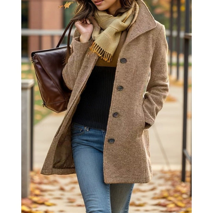 Adeline | Timeless Turn-Down Collar Trenchcoat