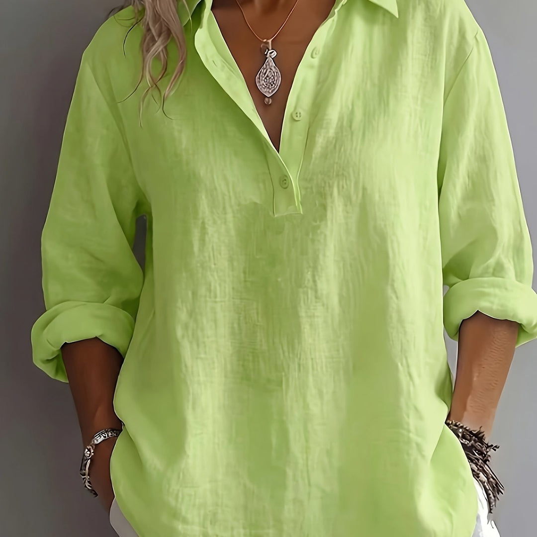 Bailey | Effortless Style Relaxed Collared Blouse