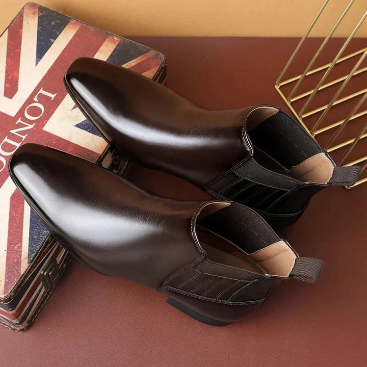 Cataleya | Sleek Pointed-Toe Chelsea Ankle Boots