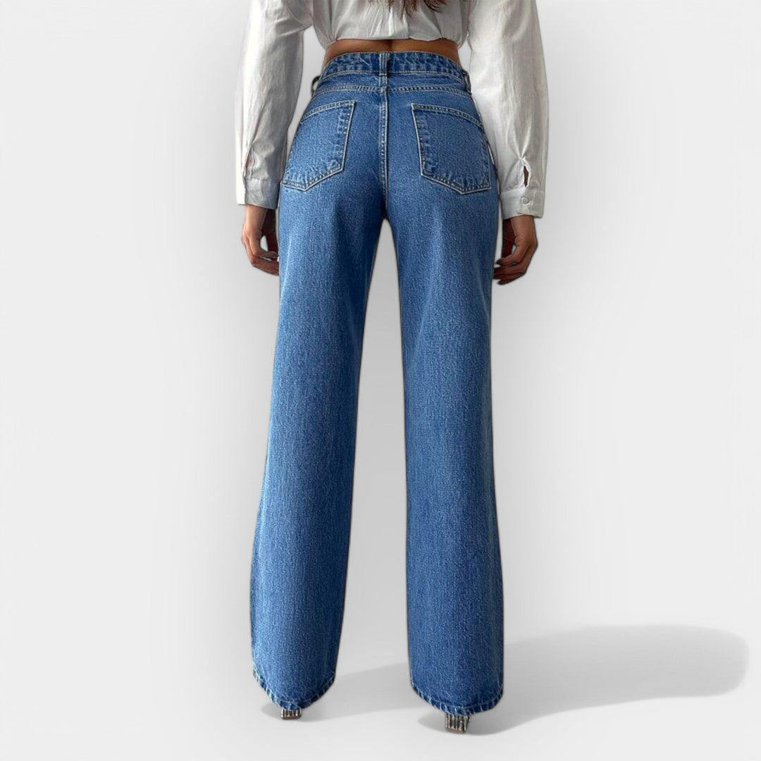High-Rise Wide-Leg Denim