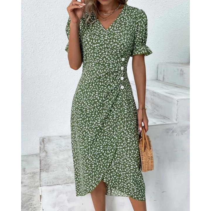 MIRETHIEL – MODERN WRAP ELEGANCE DRESS
