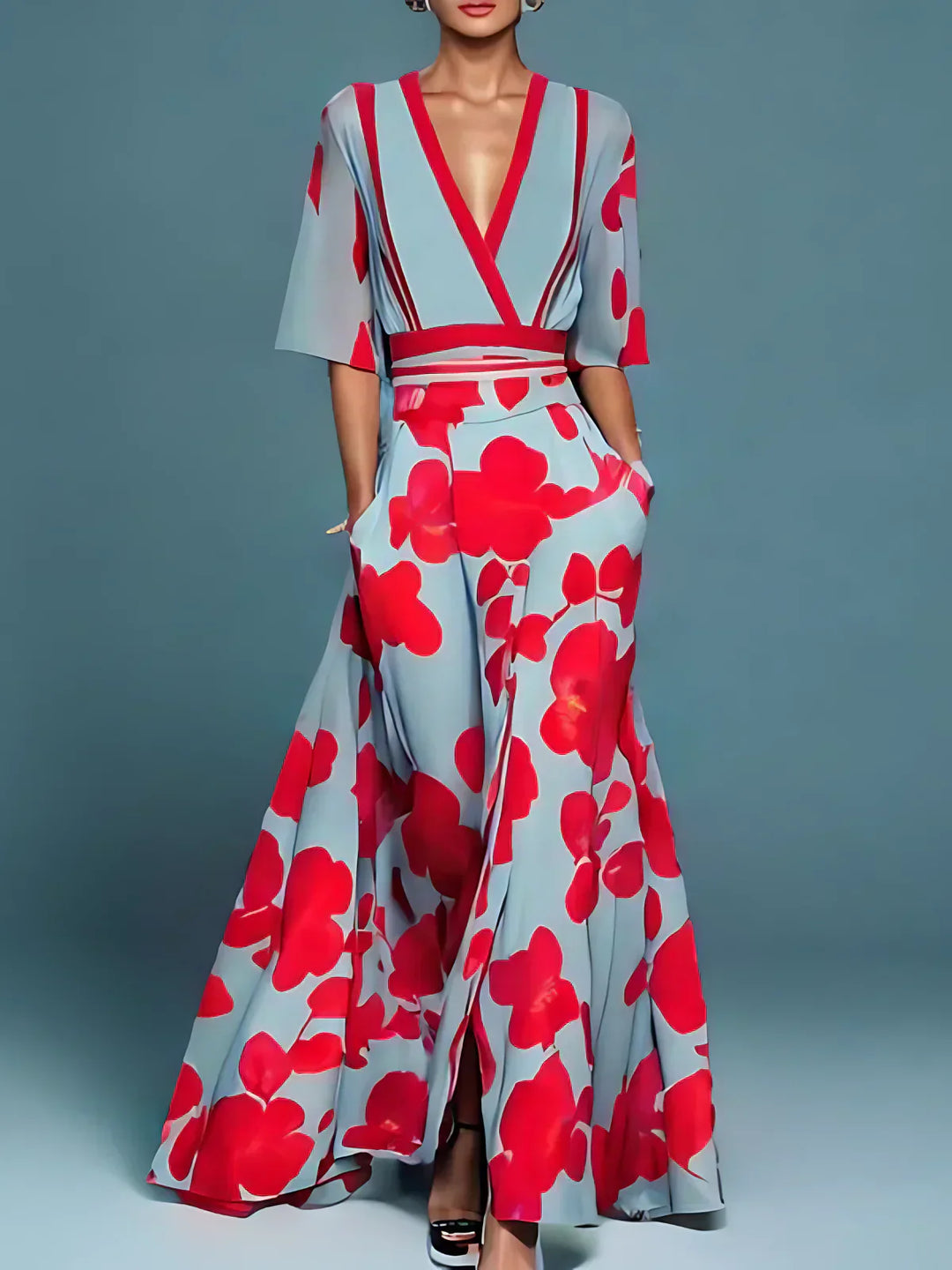 Kali - Milano design Sleeved Dress
