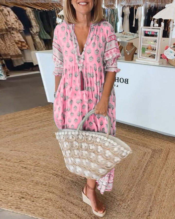 AVALISSEA – WHISPERING BOHO MIDI DRESS