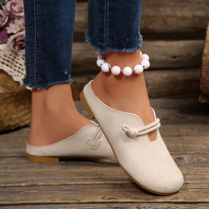 Isabella | Deep Cut Suede Round Toe Casual Loafer