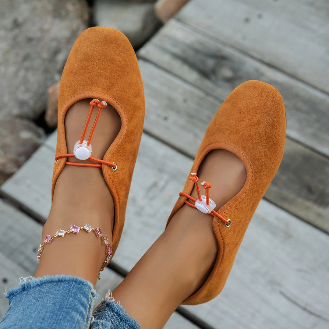 Amelia | Suede Lace-Up Mary Jane Loafer