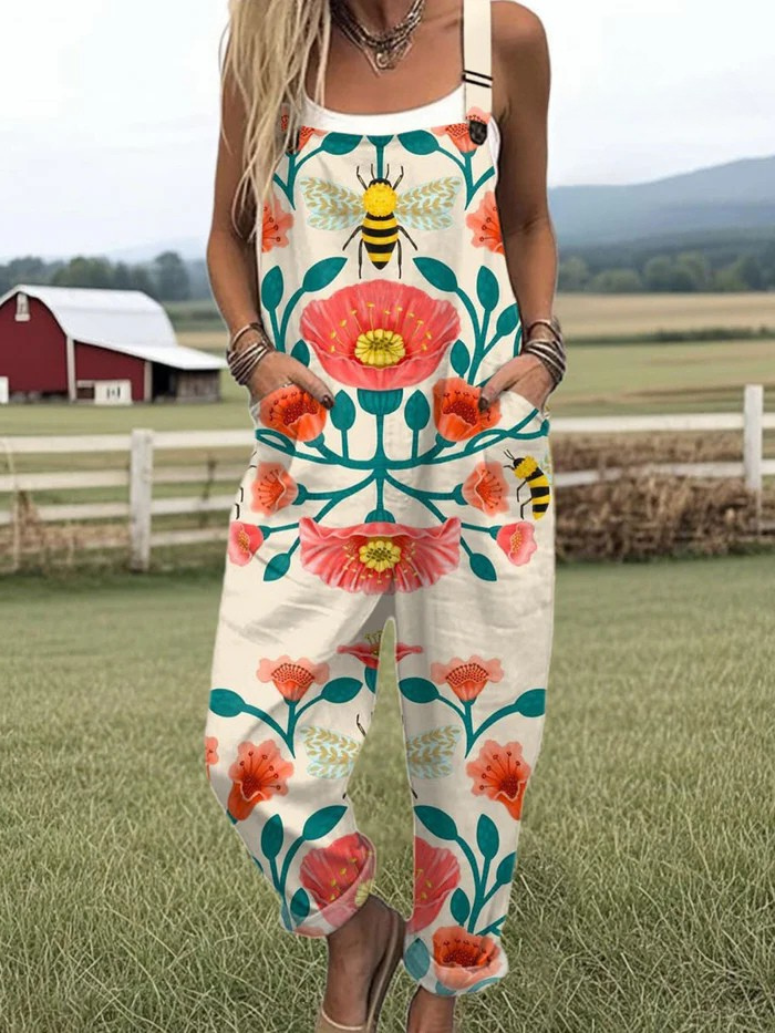 OLIVIA – SUNSET BLOOM WIDE-LEG JUMPSUIT
