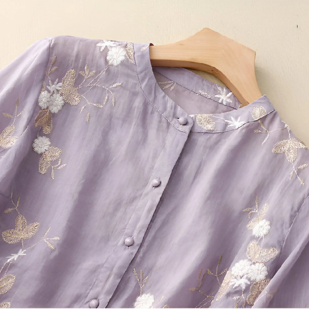 Embroidered Cotton Top