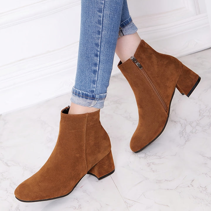 Eliana | Elegant Suede-Finish Chelsea Ankle Boots