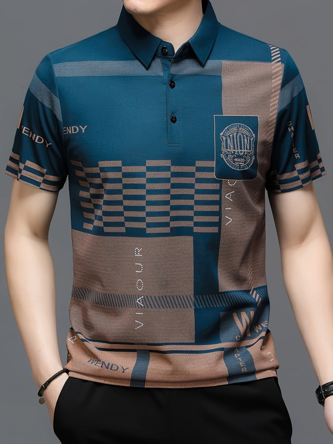 Marcus | Modern Colorblock Tailored Polo Shirt