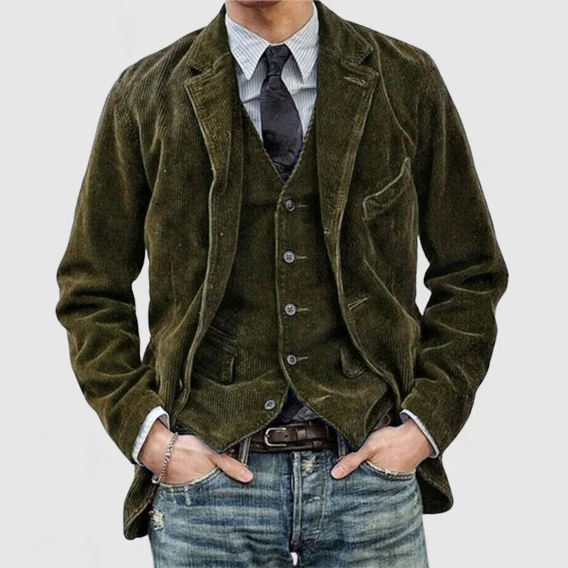Aven – Stylish Vintage Blazer and Vest Set