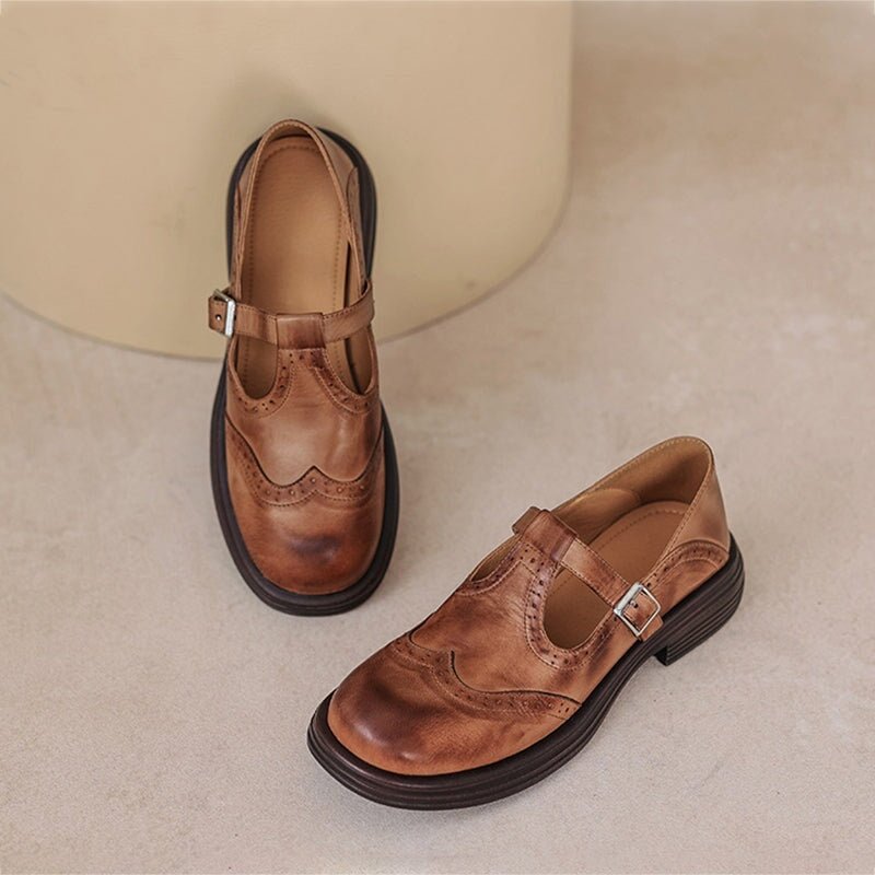 Madelyn | Chic Vintage-Inspired Strap Loafers