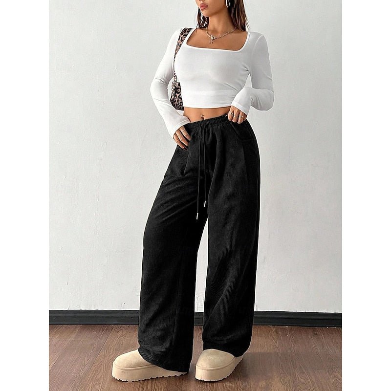 Milana | Elegant High-Waist Wide-Leg Trousers