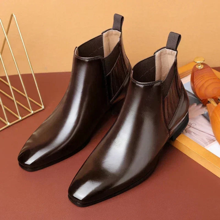 Cataleya | Sleek Pointed-Toe Chelsea Ankle Boots