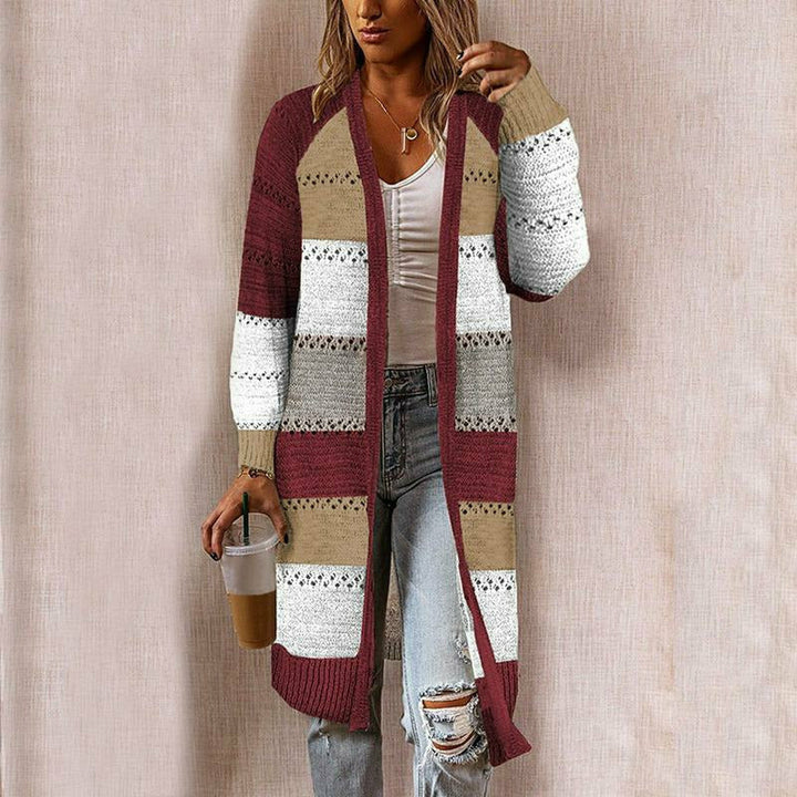 Eloise | Casual Striped Long Sleeve Cardigan