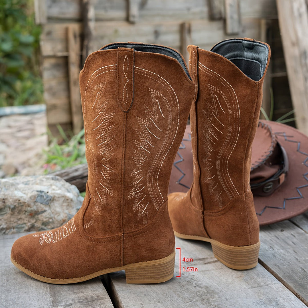 Aylani | Comfortable And Stylish Wide-Calf Cowboy Boots