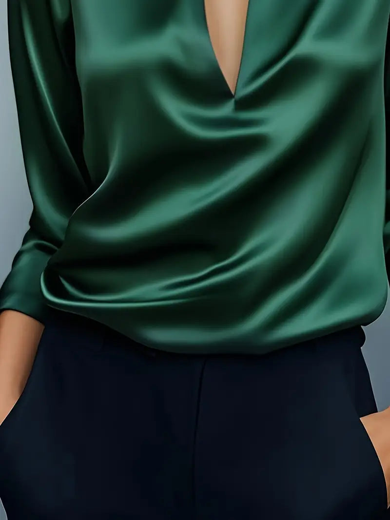 Eva™ | Premium V-Neck Blouse