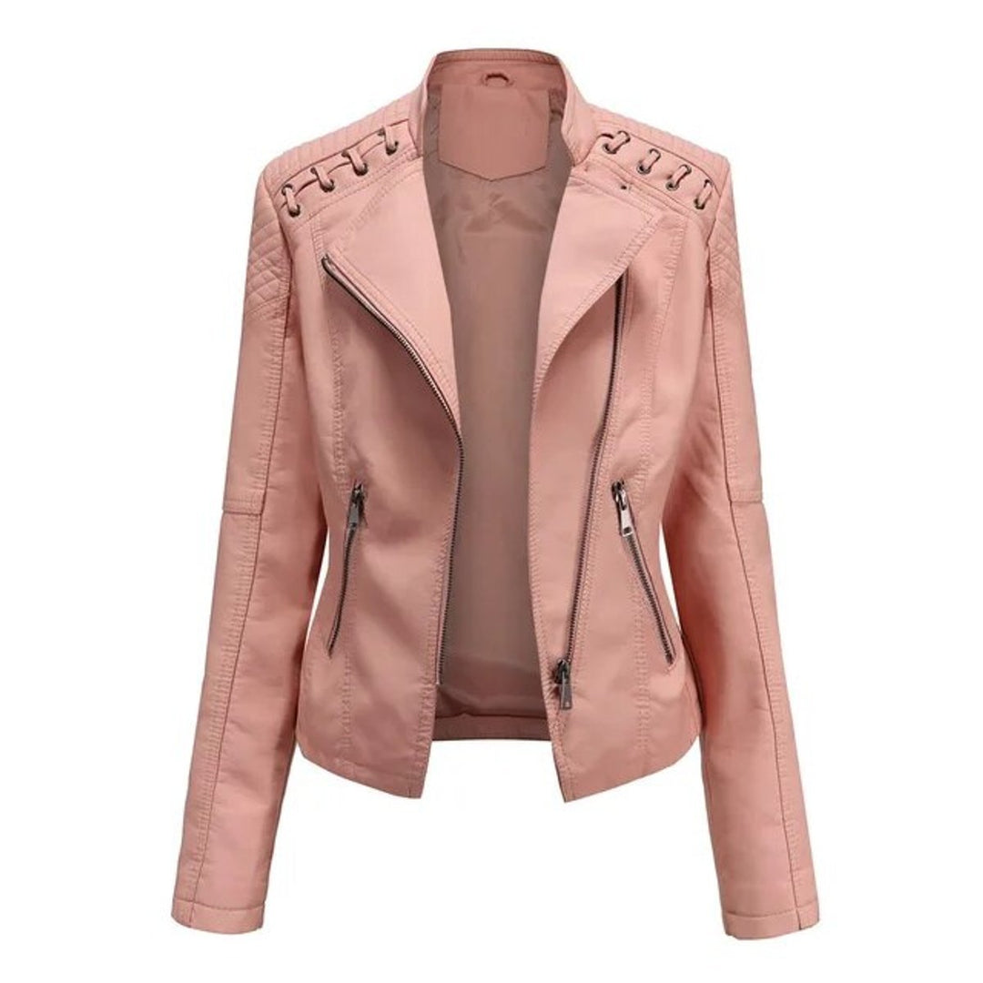 Cataleya | Stylish And Edgy Biker Faux Leather Jacket