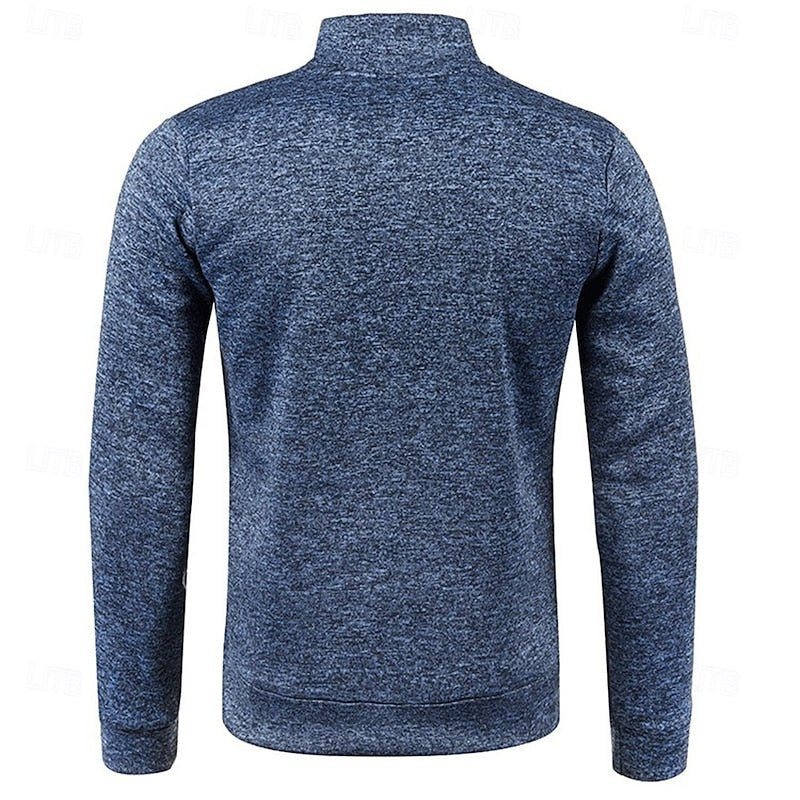 Leon | Quarter-Zip Long Sleeve Polo Shirt