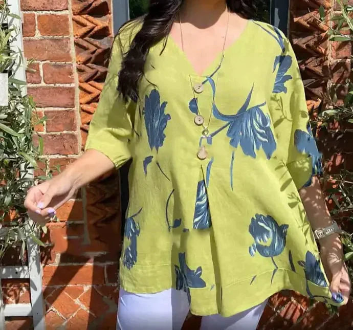 ZARIYA – PRINTED SPRING TUNIC FOR WOMEN