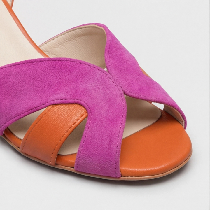 Naomi | Orthopedic Color Block Chunky Heels