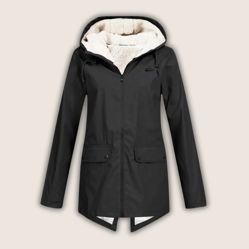 Liora | Waterproof Rain Jacket with Adjustable Hood