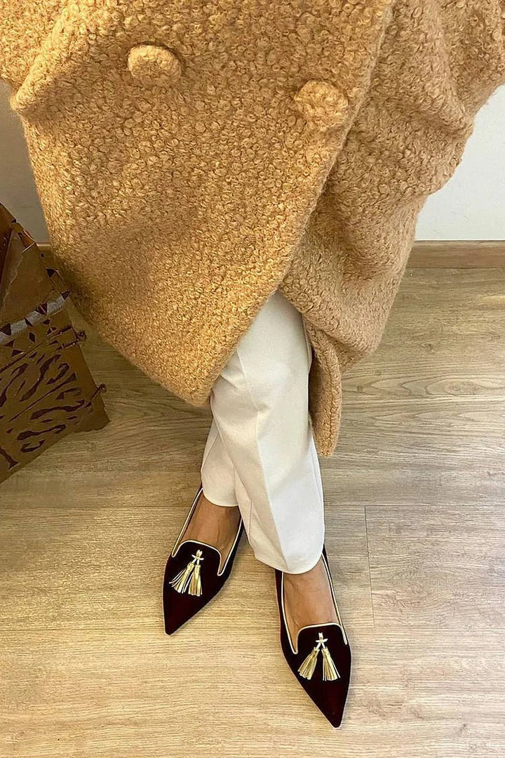 Emery | Chic Pointed-Toe Tassel Loafers