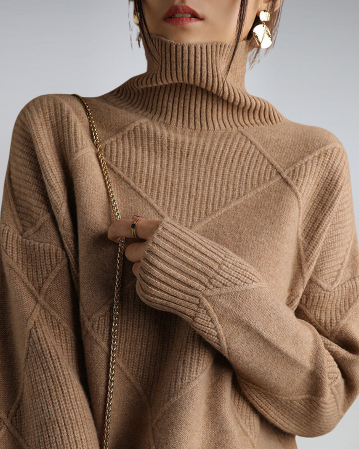 Anika | Refined And Versatile Turtleneck Knit Sweater