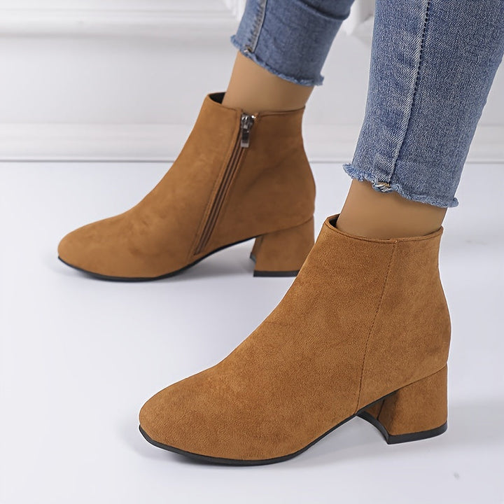 Eliana | Elegant Suede-Finish Chelsea Ankle Boots