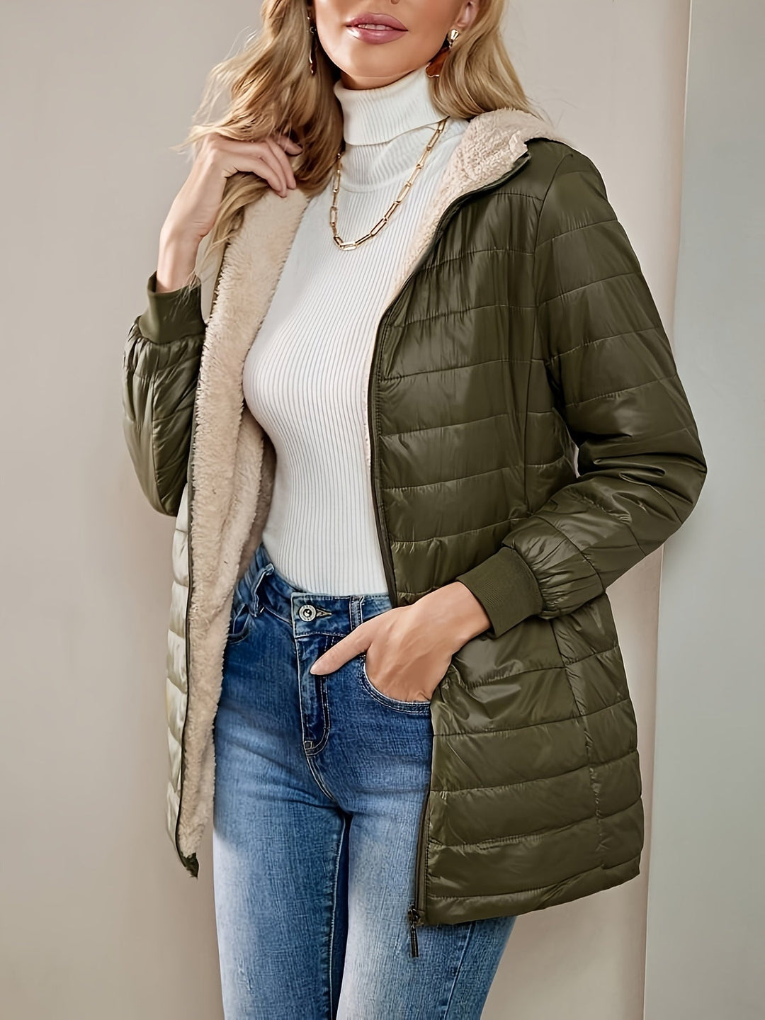 Michèle - Long Waterproof and Elegant Coat