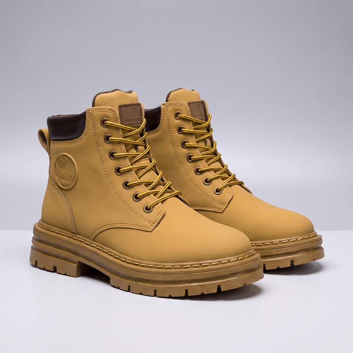 Mateo | Classic Lace-Up Style Leather Ankle Boots