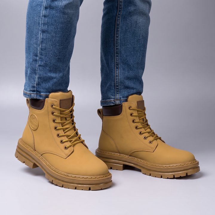 Mateo | Classic Lace-Up Style Leather Ankle Boots