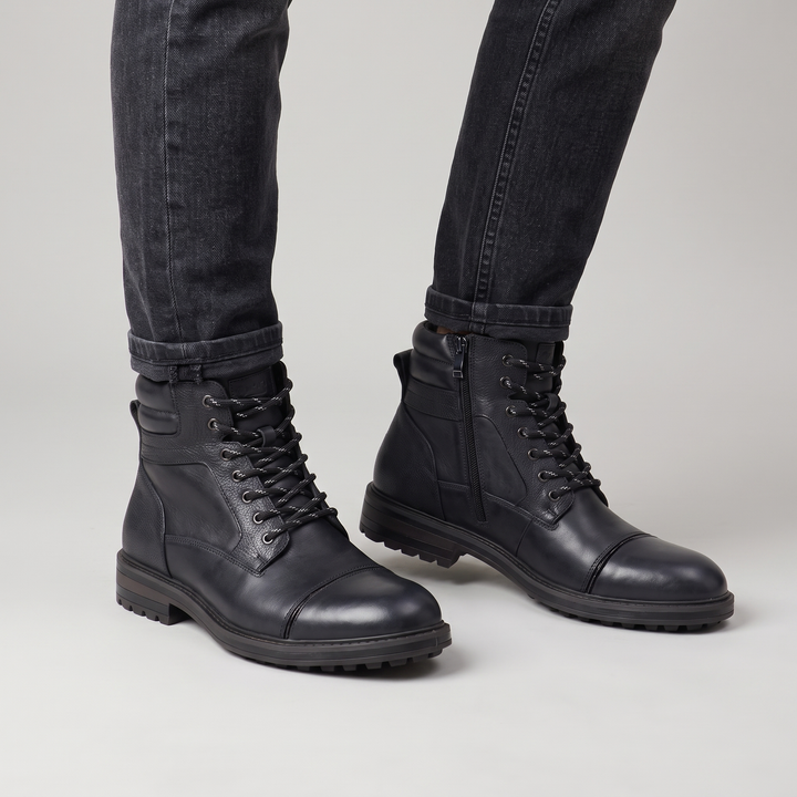 Lucas | Rugged Style Leather Ankle Boots